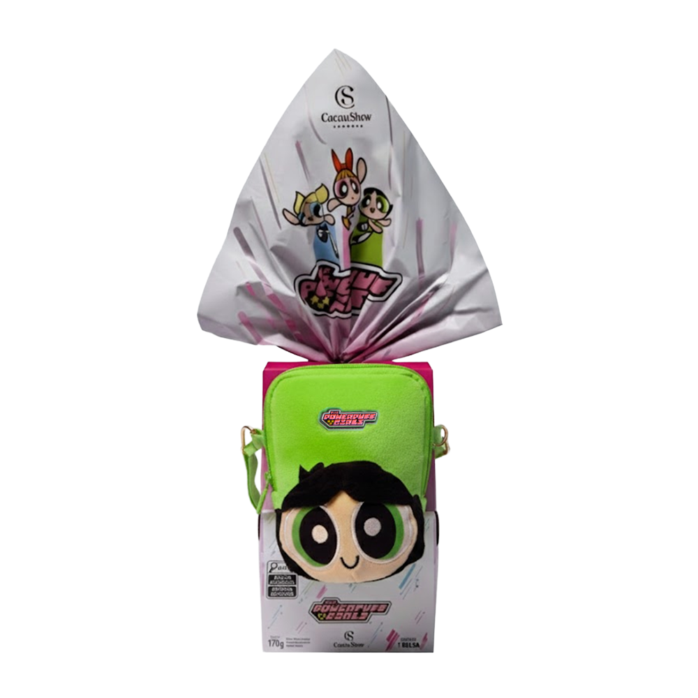 Ovo de Páscoa ao Leite Meninas Superpoderosas Bolsa Lindinha 170g